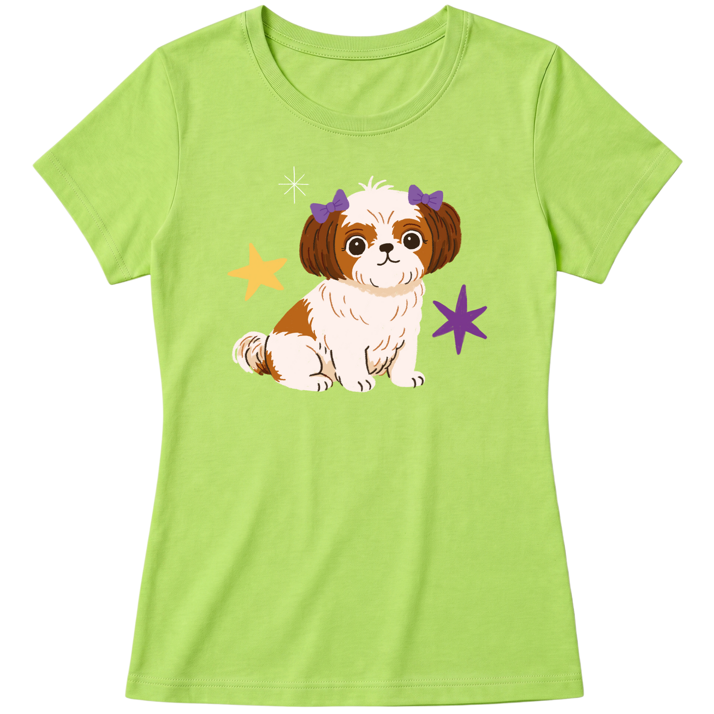 "Shih-tzu" Blusa Baby Look