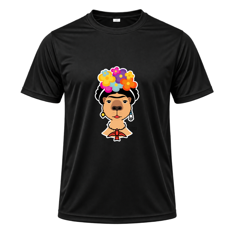 "Frida Kapivara" Camiseta Dryfit Masculina Basic