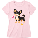 "Chihuahua de pelo longo" Blusa Baby Look