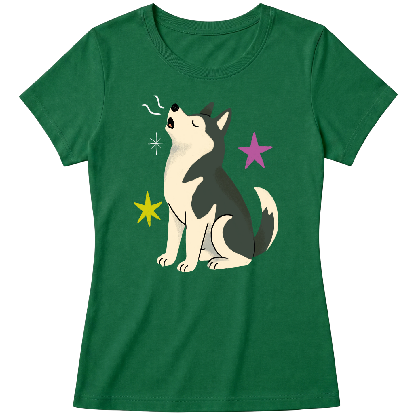 "Husky siberiano" Blusa Baby Look