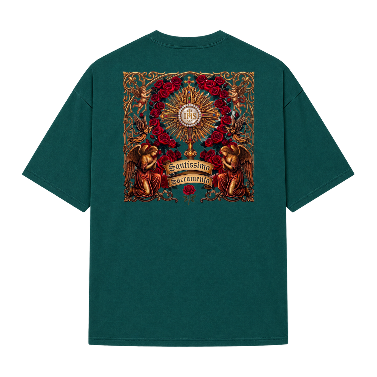 "Santíssimo Sacramento" Camiseta Oversized Suedine 220g