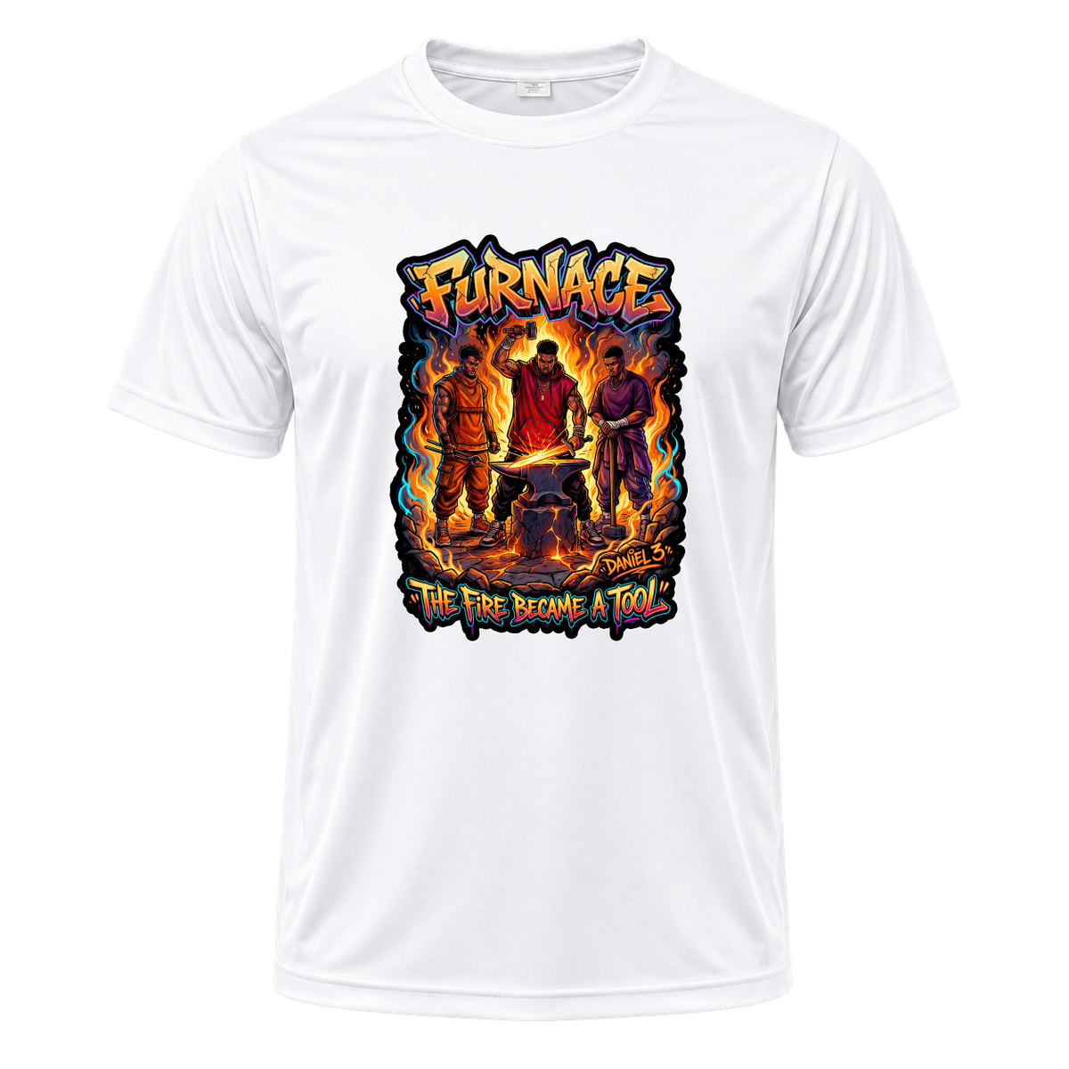 "Produto #018 Camisa: FURNACE THE FIRE BECAME A TOOL" Camiseta Dryfit Masculina Basic