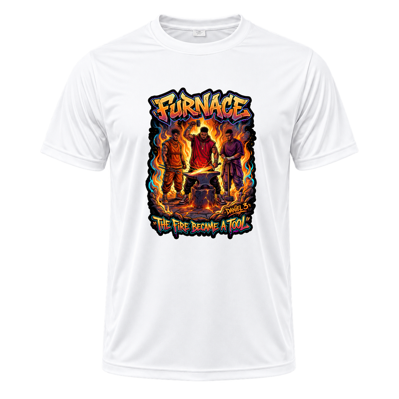 "Produto #018 Camisa: FURNACE THE FIRE BECAME A TOOL" Camiseta Dryfit Masculina Basic