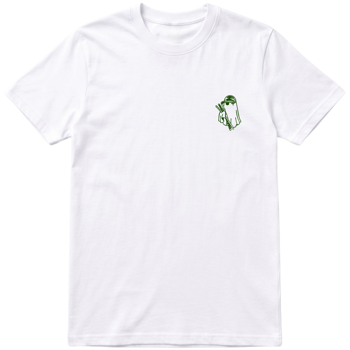 "Camiseta Zoro Fantasma — One Piece" Camiseta Básica Unissex