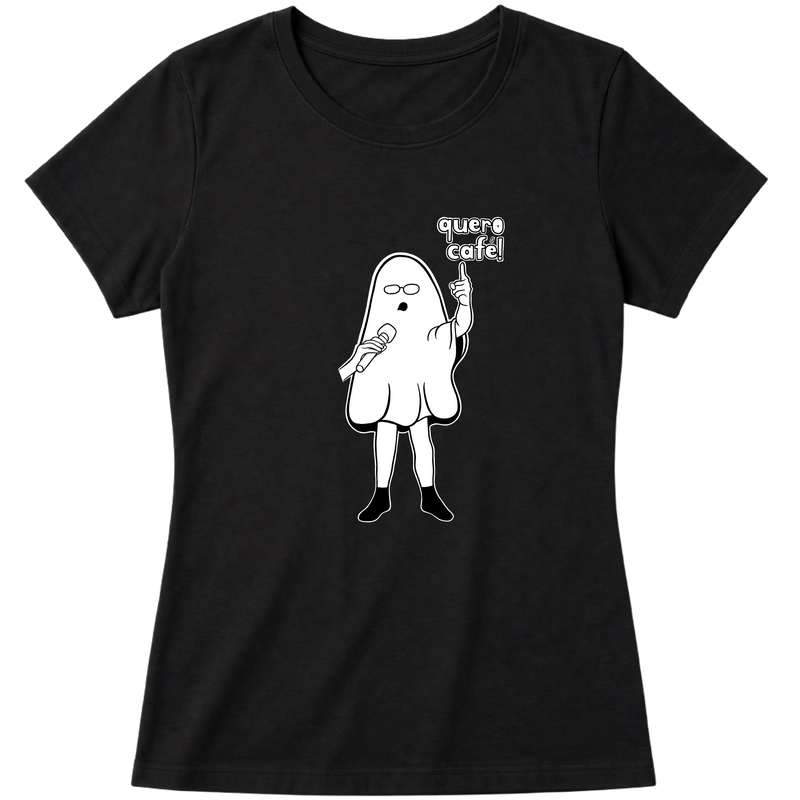 "Quero café!" Blusa Baby Look