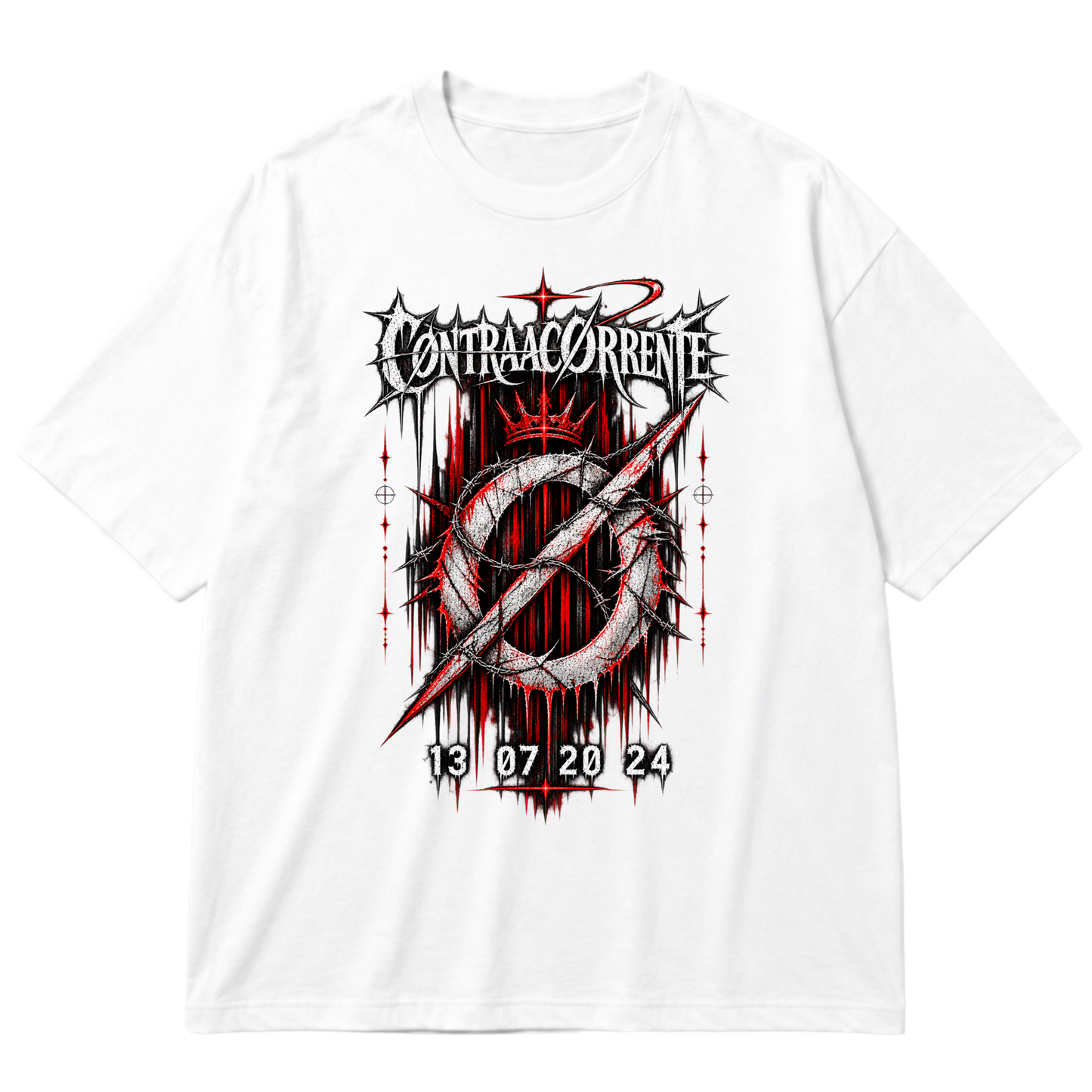 "Oversized Cotton #008 - CØNTRAACØRRENTE" Oversized Premium 96% algodão 4% Elastano