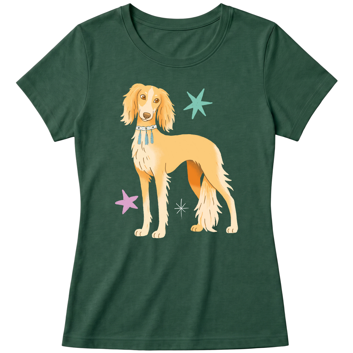 "Saluki" Blusa Baby Look