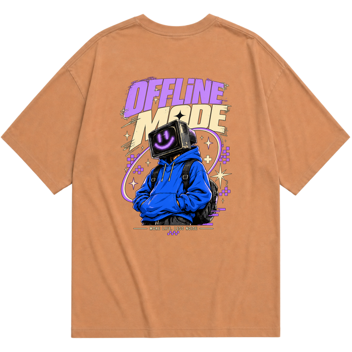 "Camiseta Oversized Essential - Offline Mode" Camiseta Oversized Básica