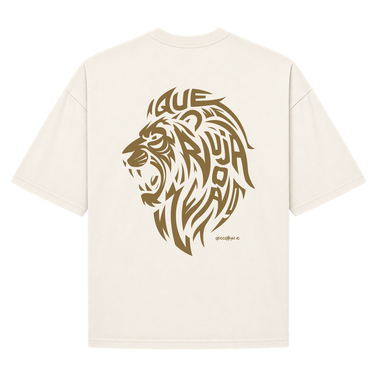 "Que ruja o leão" Camiseta Oversized Suedine 220g