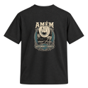 "Estampa/AMÉM" Camiseta Regular Suedine