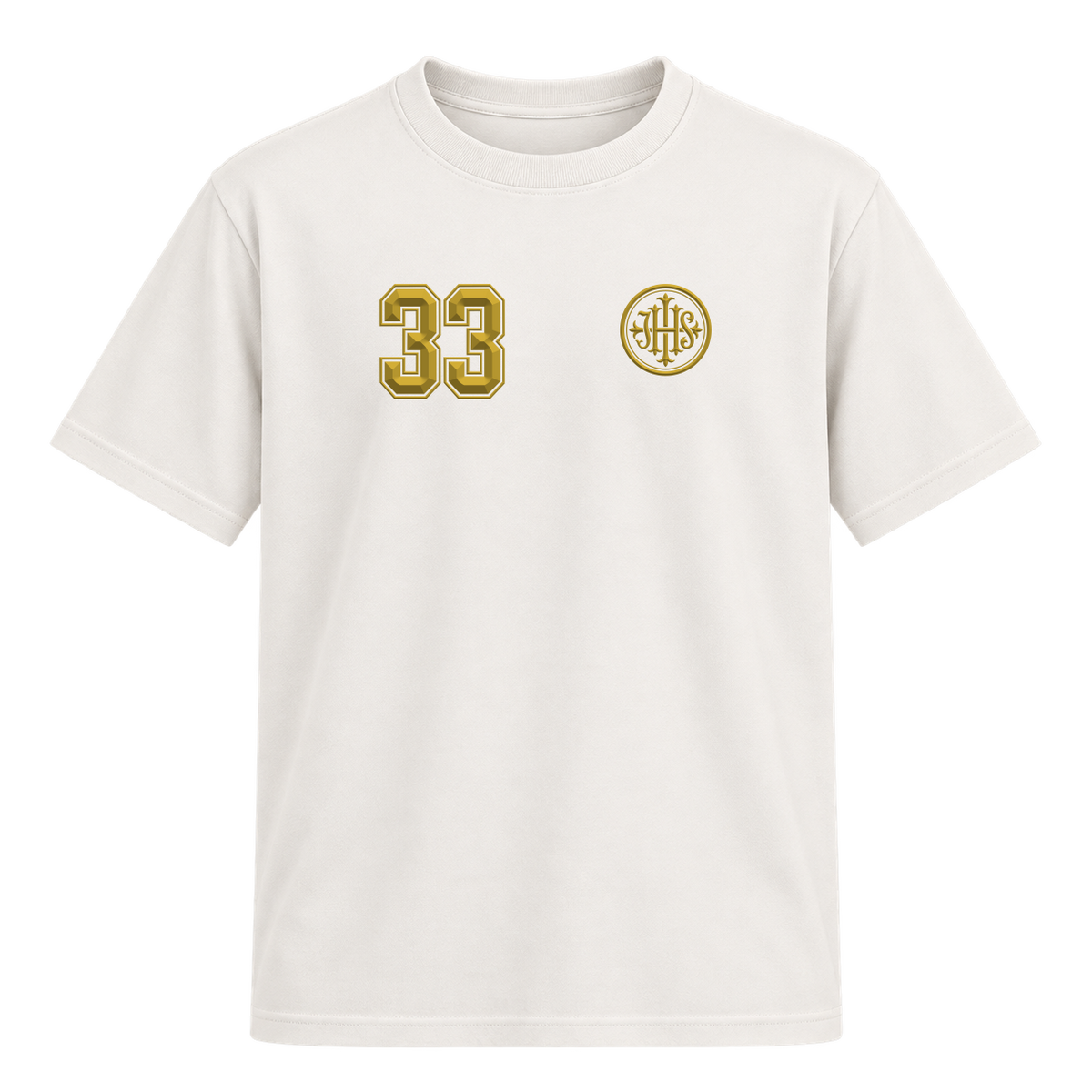 "Catholic Since 33 AD" Camiseta Regular Suedine