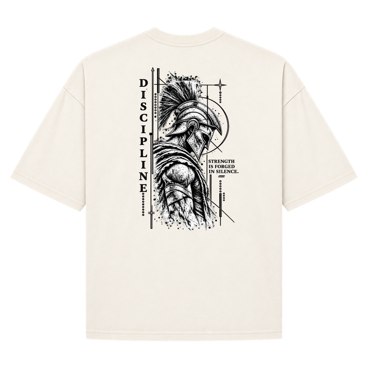 "Oversized Suedine - Warrior Mindset" Camiseta Oversized Suedine 220g