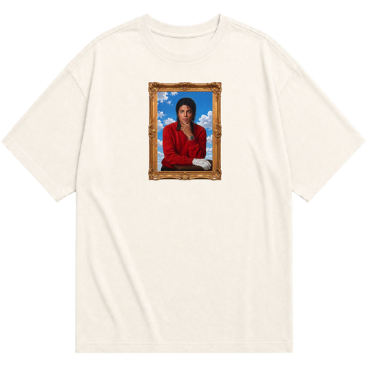 "T-SHIRT "REST IN PEACE" BLACK / OFF-WHITE" Oversized Básica 30.1