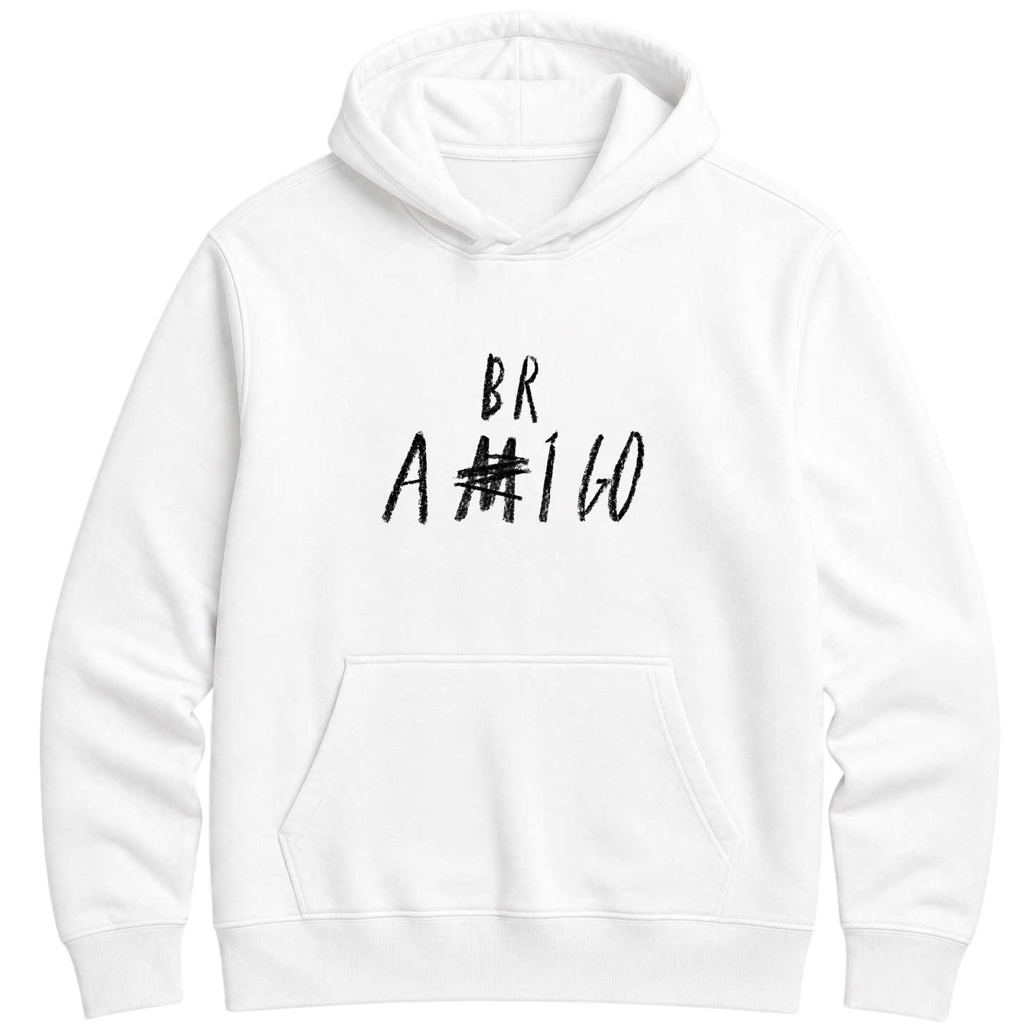 ""Moletom C/ touca FENDS - Frase: Amigo / Abrigo" Blusão Moletom" Moletom Premium
