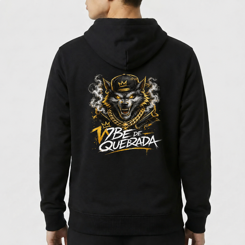 blusa canguru estampa na costa vybe de quebrada