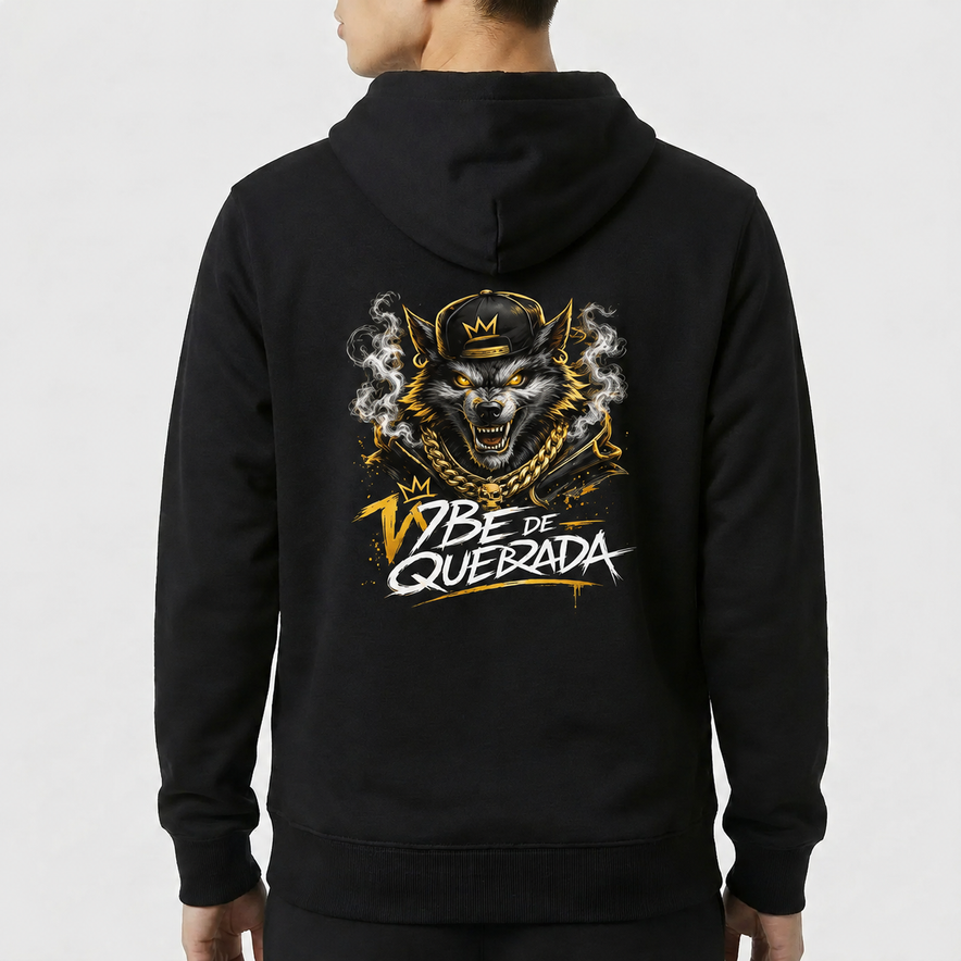 blusa canguru estampa na costa vybe de quebrada