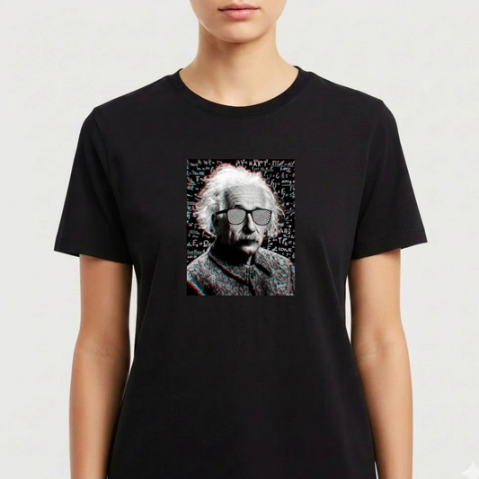 Camiseta Albert Einstein Premium Unissex 100% Algodão – Estampa Frontal Cientista Física Relatividade