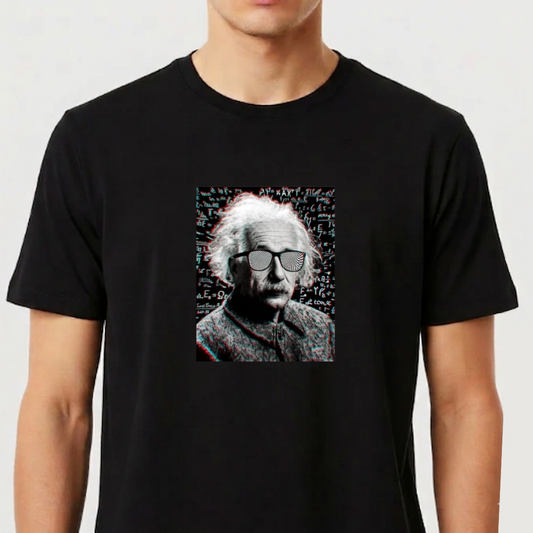 Camiseta Albert Einstein Premium Unissex 100% Algodão – Estampa Frontal Cientista Física Relatividade