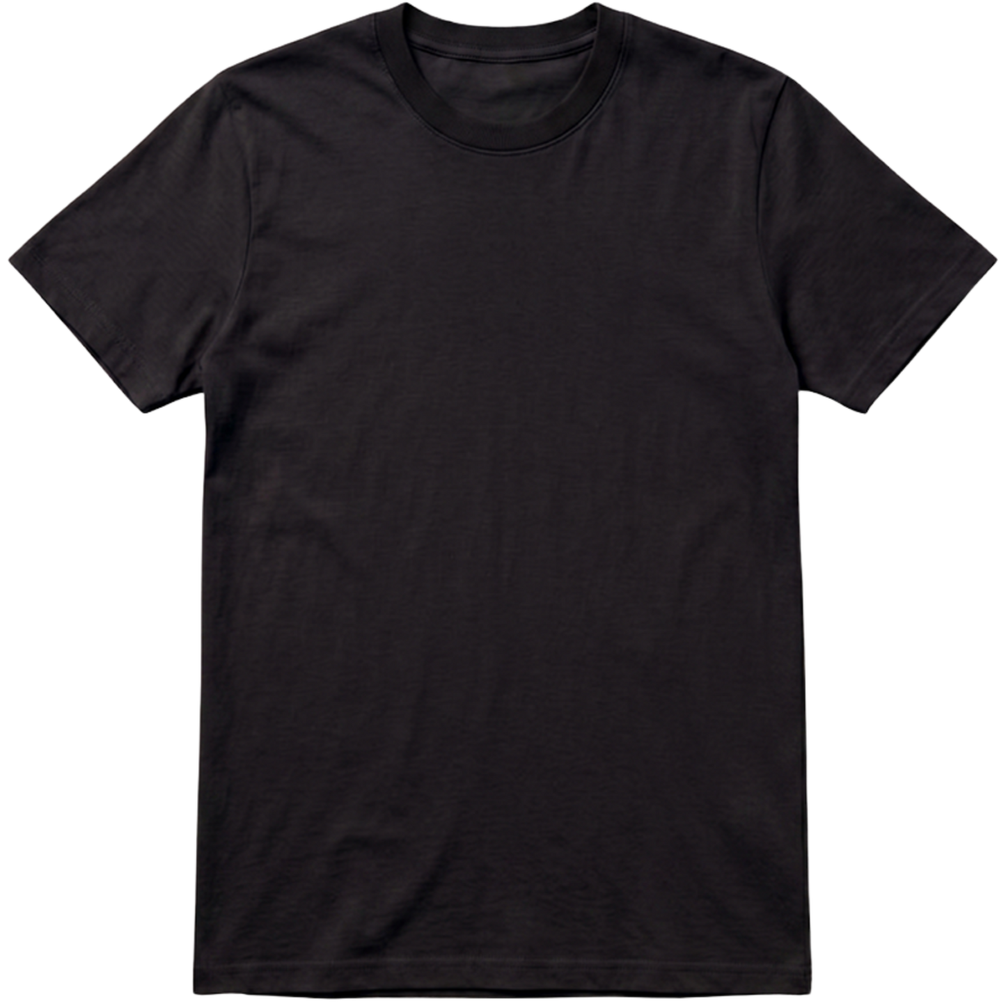 "Camisa lisa regular Basic" Camiseta Regular 100% Algodão Penteado LISO