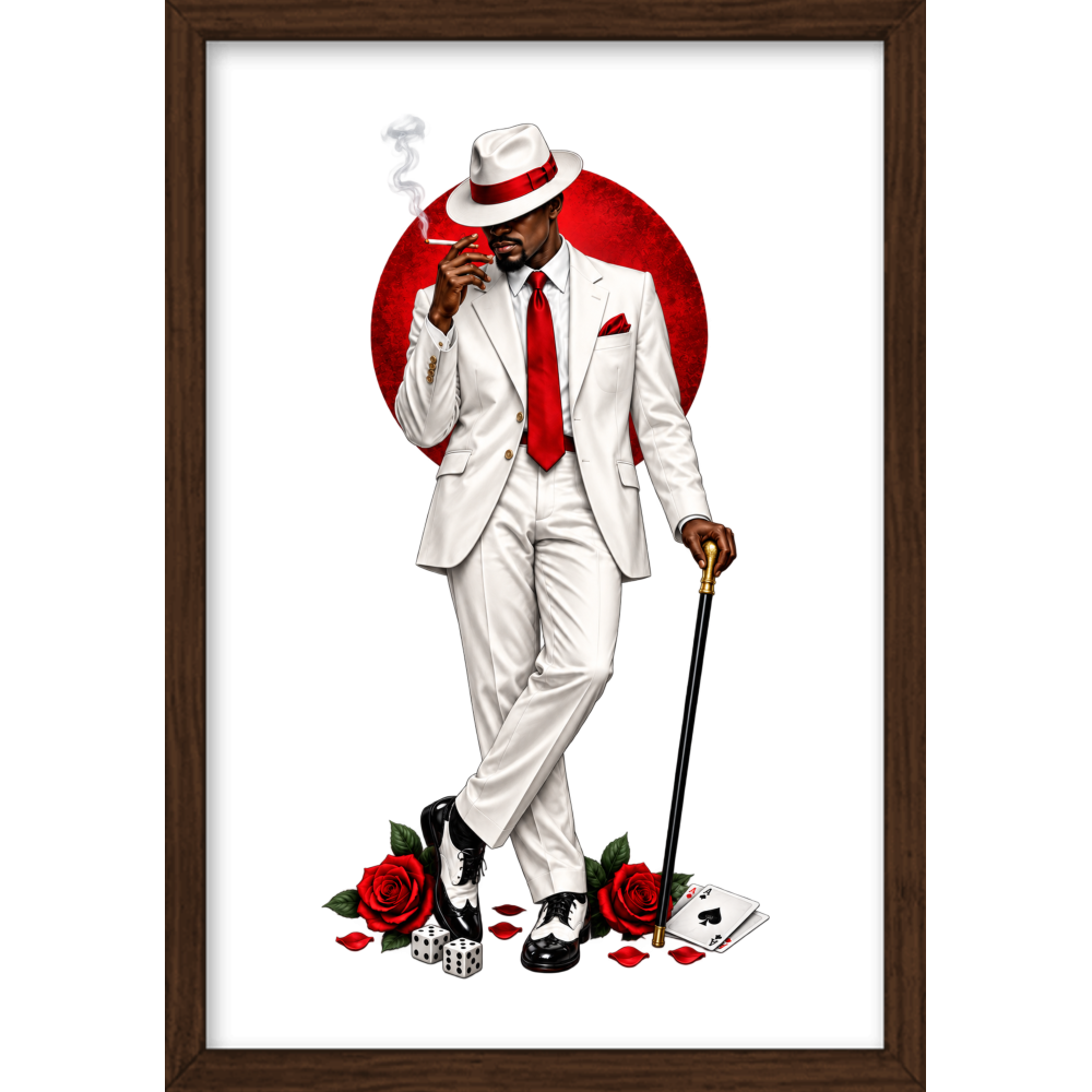 ""Seu Zé" Full Art - Quadro Caixa" Quadro caixa sem vidro acrílico