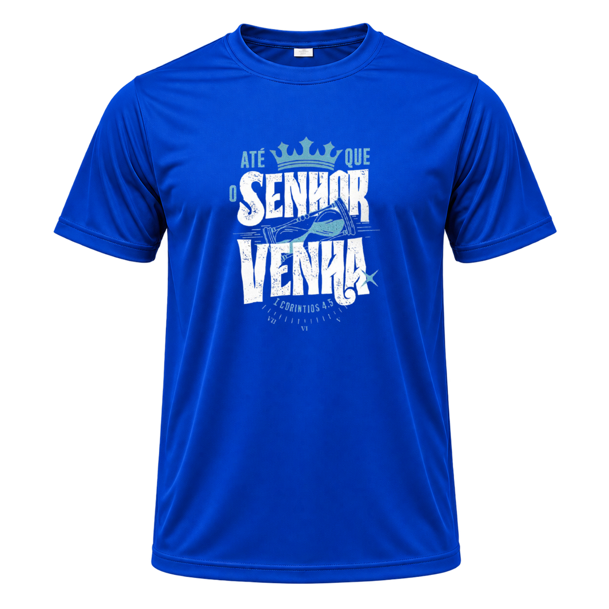 "Camiseta Dryfit Até Quê O Senhor Venha" Camiseta Dryfit Masculina Basic