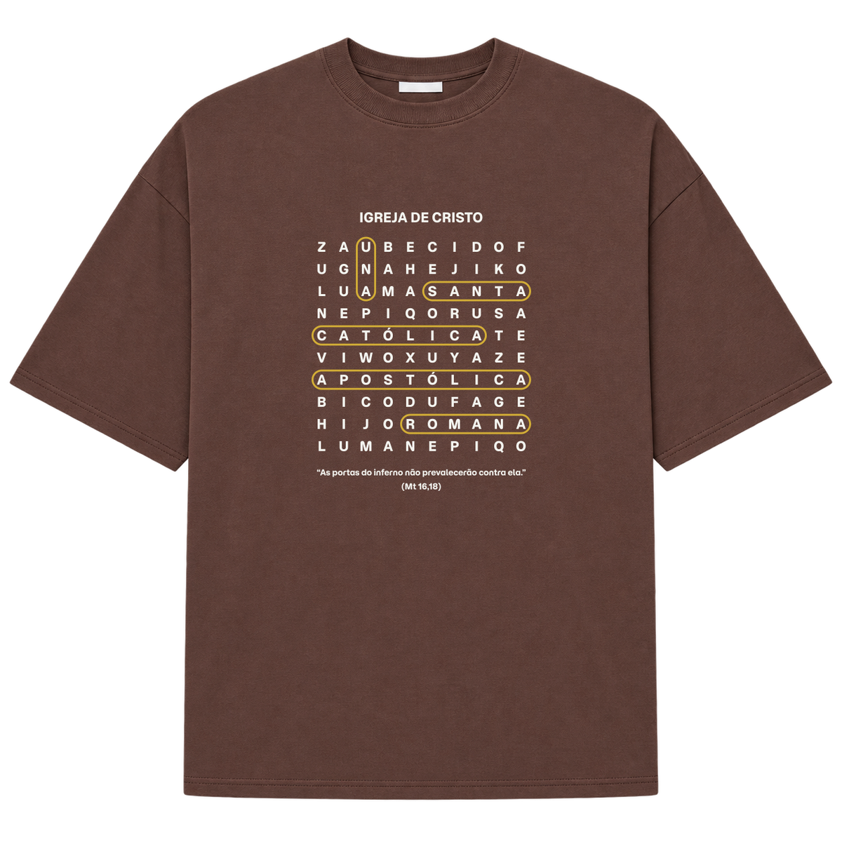 "Igreja de Cristo" Camiseta Oversized Suedine 220g