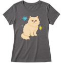 "Gato Persa" Blusa Baby Look