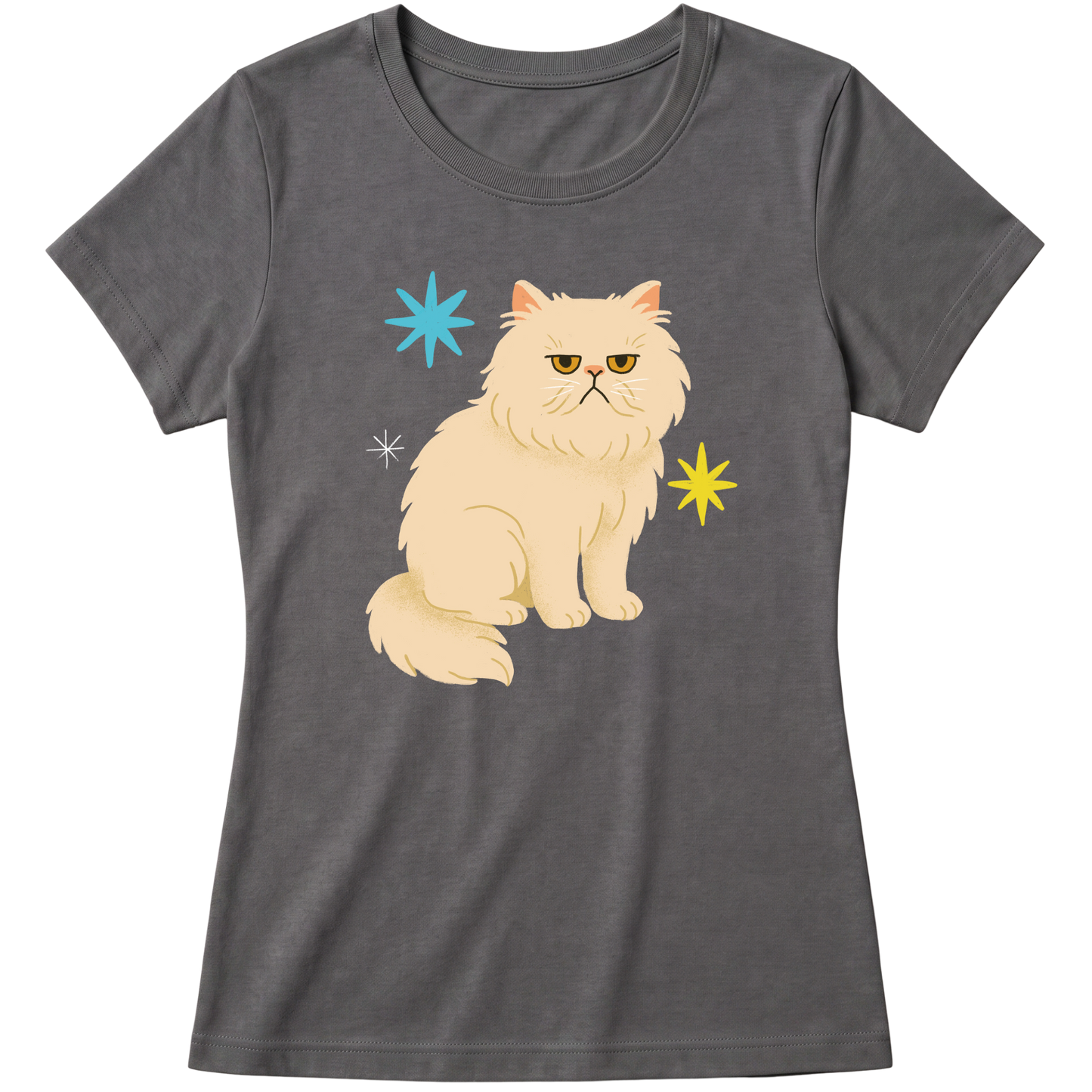 "Gato Persa" Blusa Baby Look