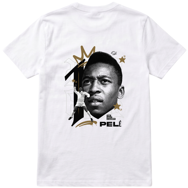 "Rei Pelé - Regular Essential" Camiseta Premium Unissex Bunker Studios