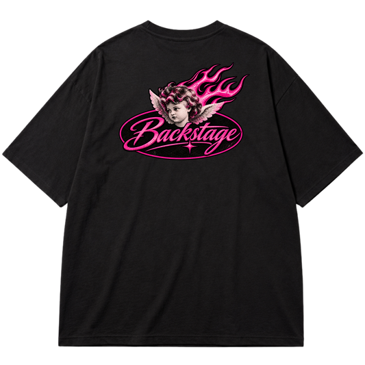 "Camiseta Oversize Backstage" Oversized Premium 96% algodão 4% Elastano