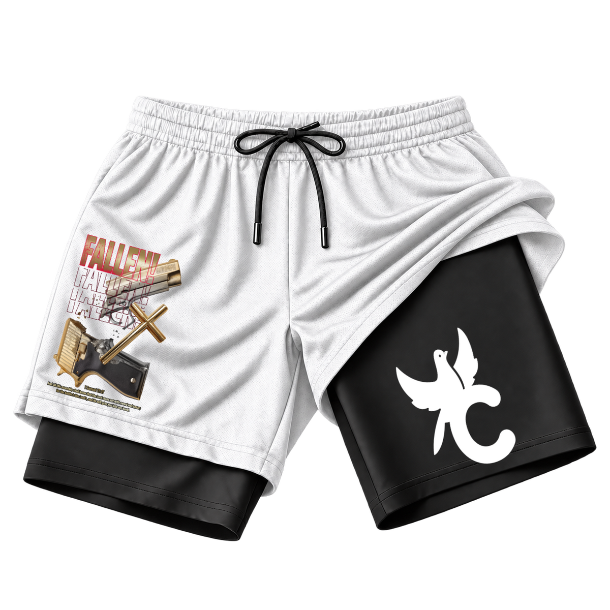 "Produto #022 Short: FALLEN" Short 2 em 1