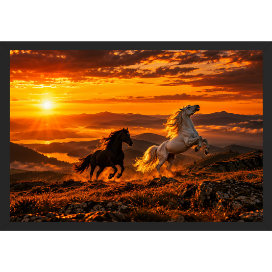 "Por do Sol" Quadro caixa sem vidro acrílico