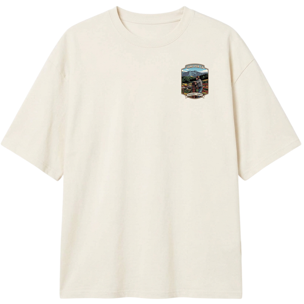 "Estampa/TAMO POR CÁ" Camiseta Oversized Classic