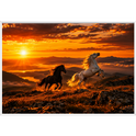 "Por do Sol" Quadro filete sem vidro acrílico