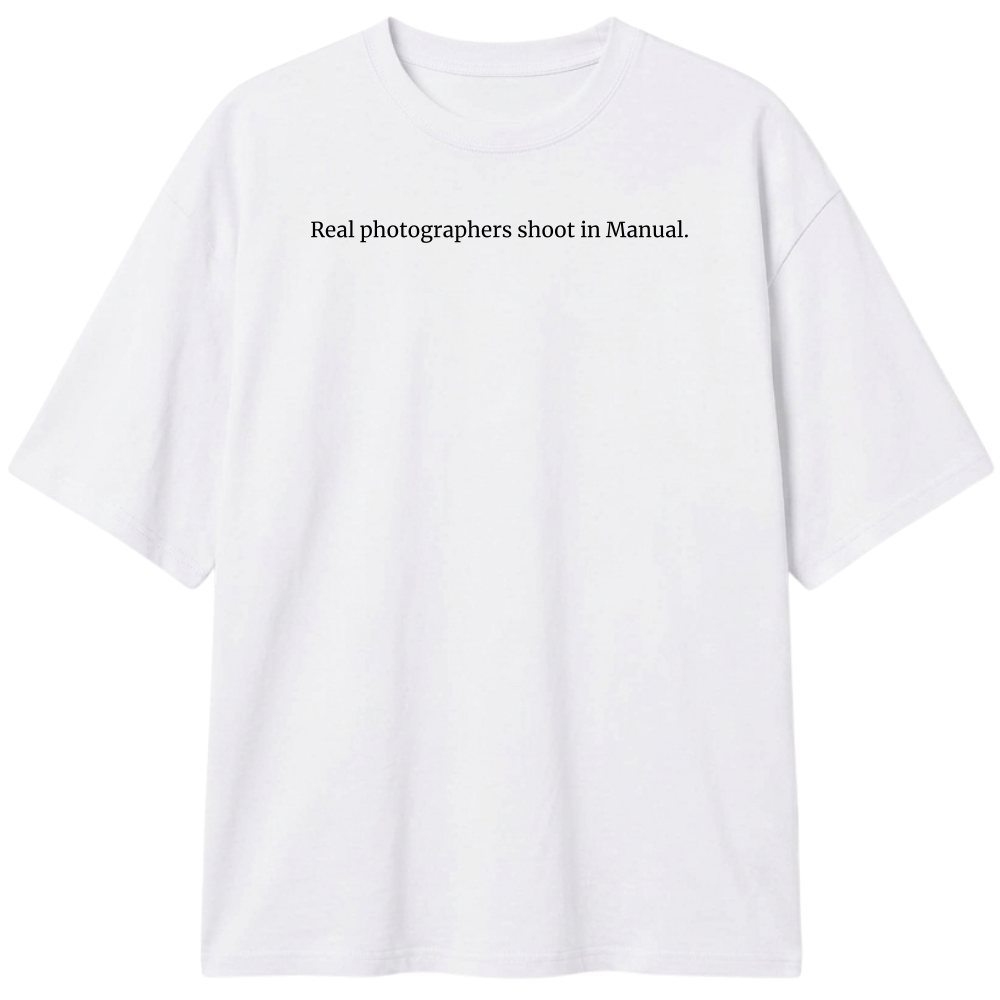 "Real Photographers" Camiseta Oversized Classic