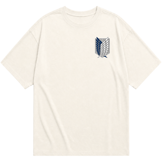 "Camiseta Oversized assas da liberdade" Oversized Básica 30.1