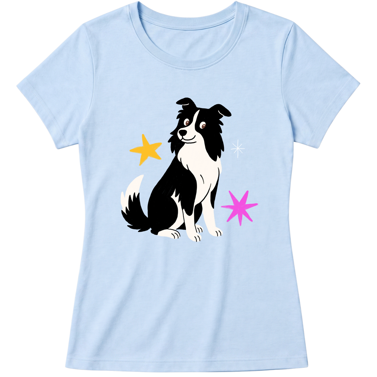"Border collie" Blusa Baby Look