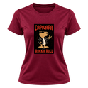 "Capivara Rock & Roll  DTG" Camiseta Dryfit Feminina Basic