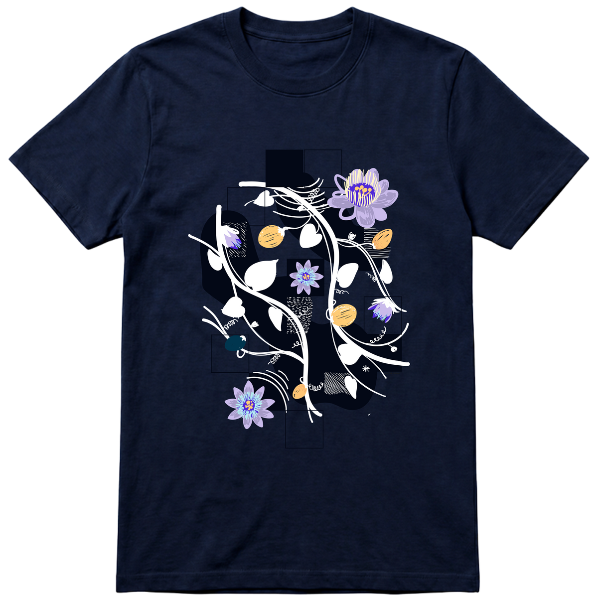 "Maracujá - camiseta azul ou branca" Camiseta Premium Unissex Bunker Studios