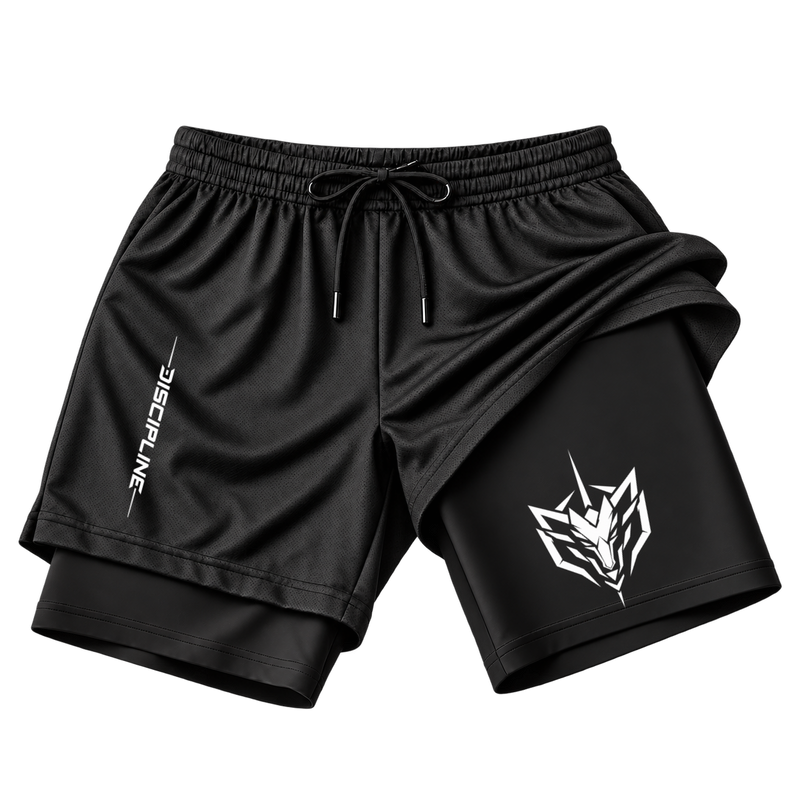 "Short Dryfit Basic 2 em 1 - Discipline" Short 2 em 1