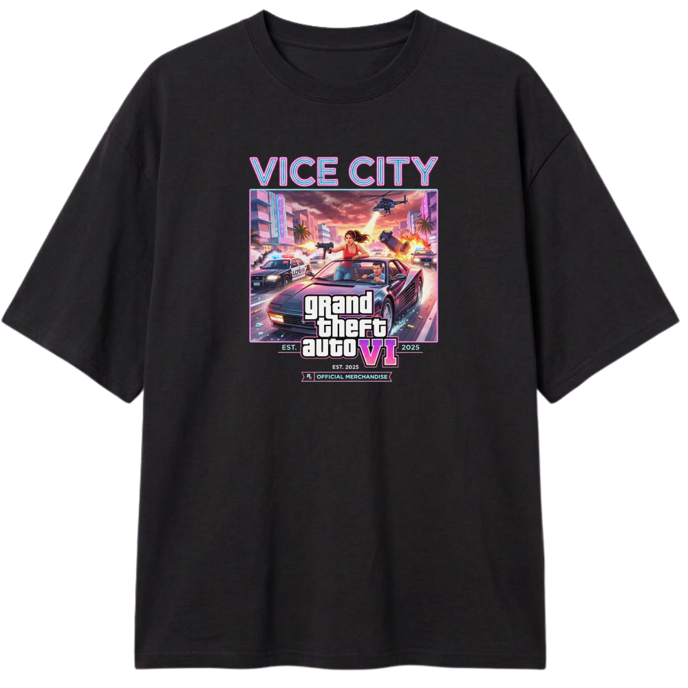 "VI.CE CITY THEMES" Camiseta Oversized Classic