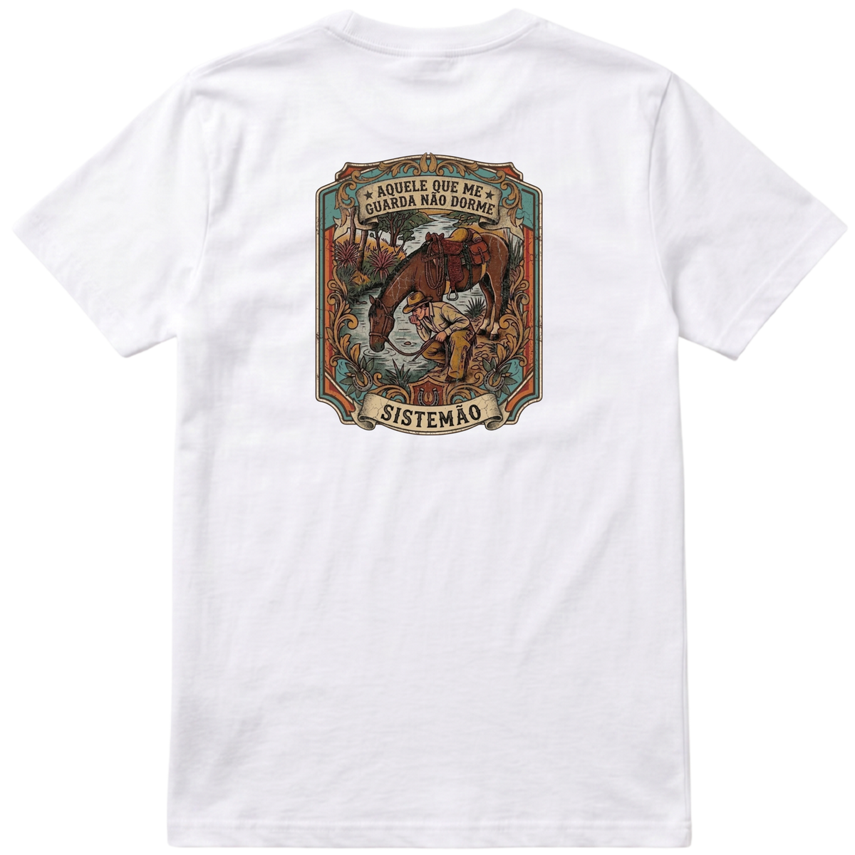 "Estampa QUEM ME GUARDA NÃO DORME" Camiseta Premium Unissex Bunker Studios