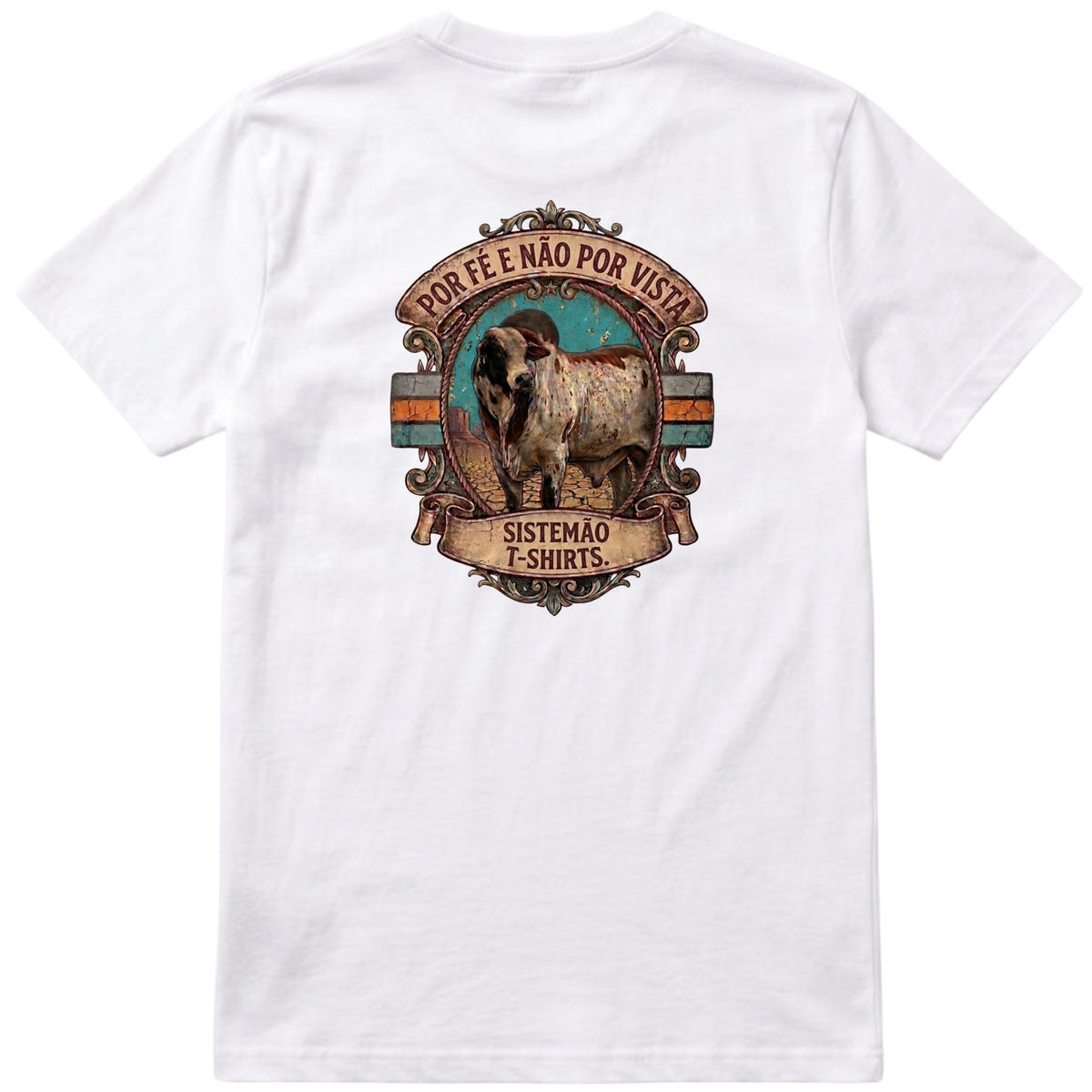 "Estampa POR FÉ" Camiseta Premium Unissex Bunker Studios
