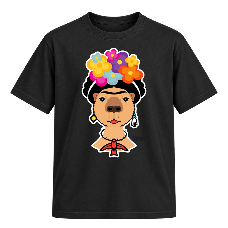 "Frida Kahpivara DTF" Camiseta Regular Suedine