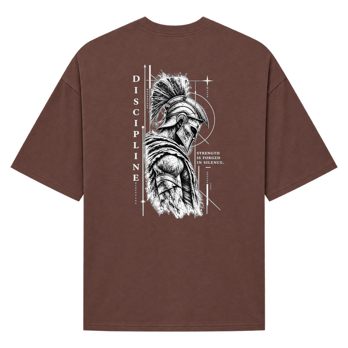 "Oversized Suedine - Warrior Mindset" Camiseta Oversized Suedine 220g