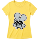 "Baby Look Classic Ratito – Camiseta Feminina Estampada Fofa" Blusa Baby Look