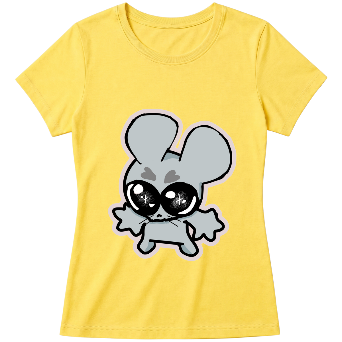 "Baby Look Classic Ratito – Camiseta Feminina Estampada Fofa" Blusa Baby Look