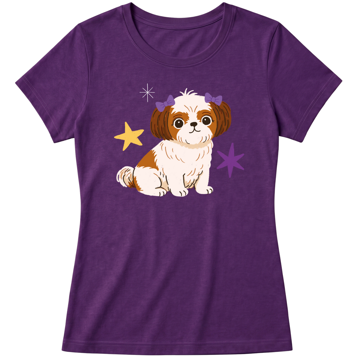 "Shih-tzu" Blusa Baby Look