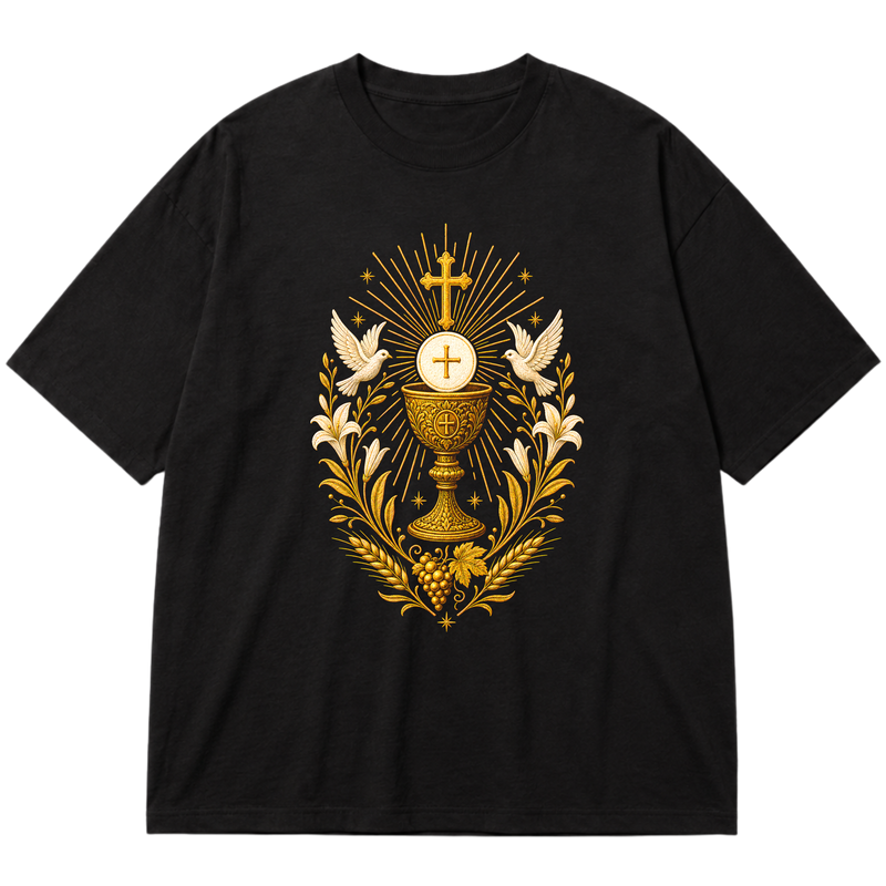 "Eucaristia EC01" Oversized Premium 96% algodão 4% Elastano