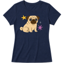 "Pug" Blusa Baby Look